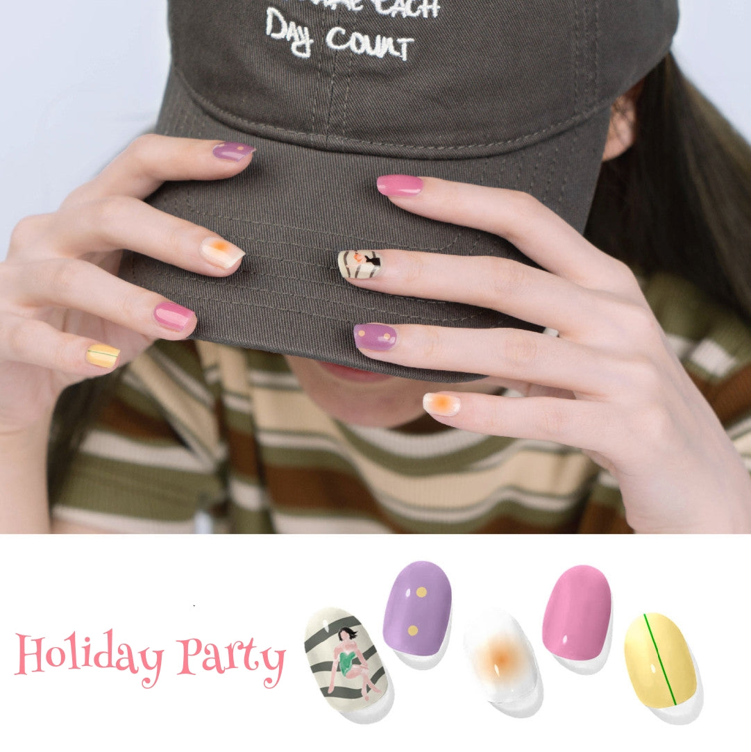 Gel Nail Strips | Holiday Party