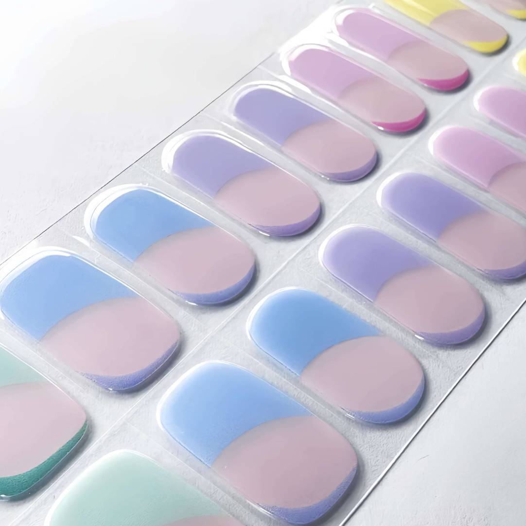 Macaron DIY Semicured Gel Nail Sticker Kit