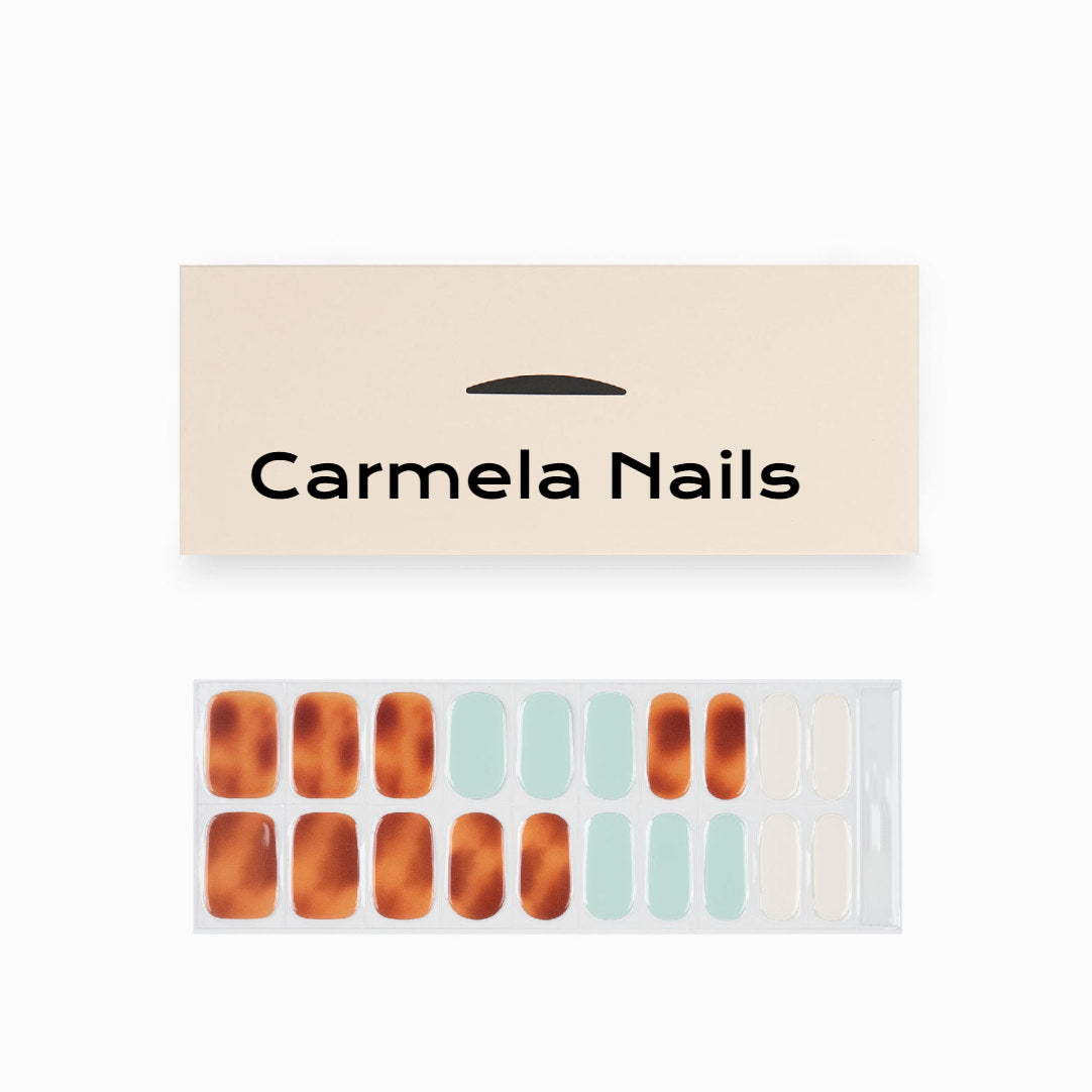 Gel Nail Strips | Mint Amber